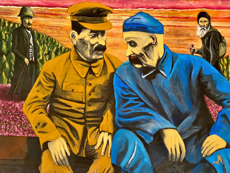 The Sons of Pelageya, Oil on Canvas 90x120 cm (2021)