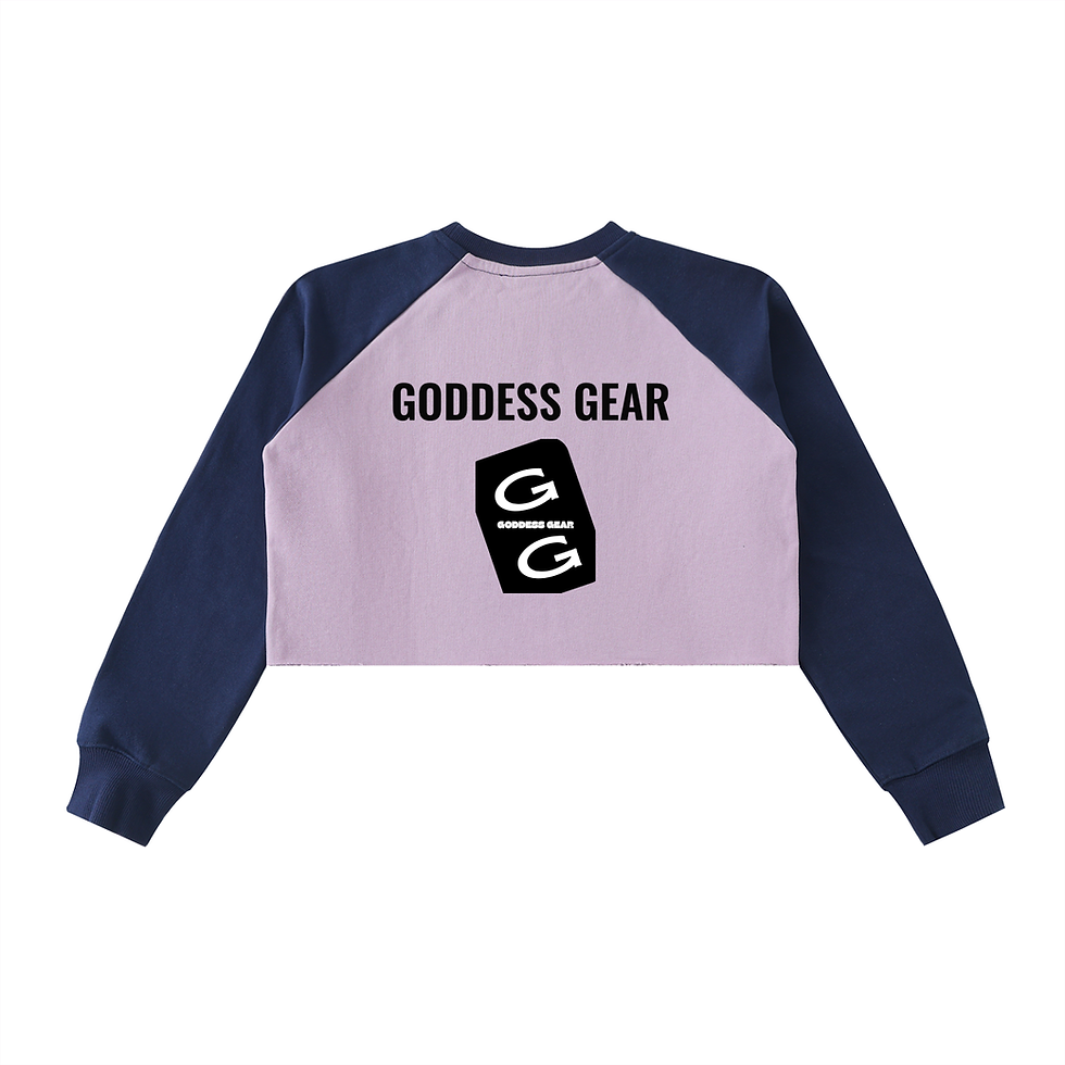 Thumbnail: Girl With the Curls Raglan Crop Sweatshirt