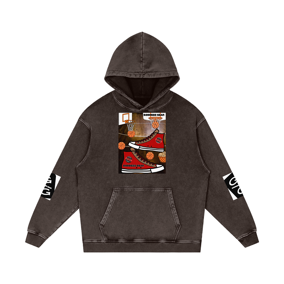 Thumbnail: White Washed Loose Cotton Hoodie