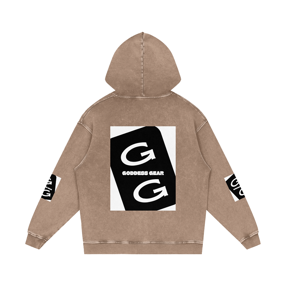 Thumbnail: White Washed Loose Cotton Hoodie