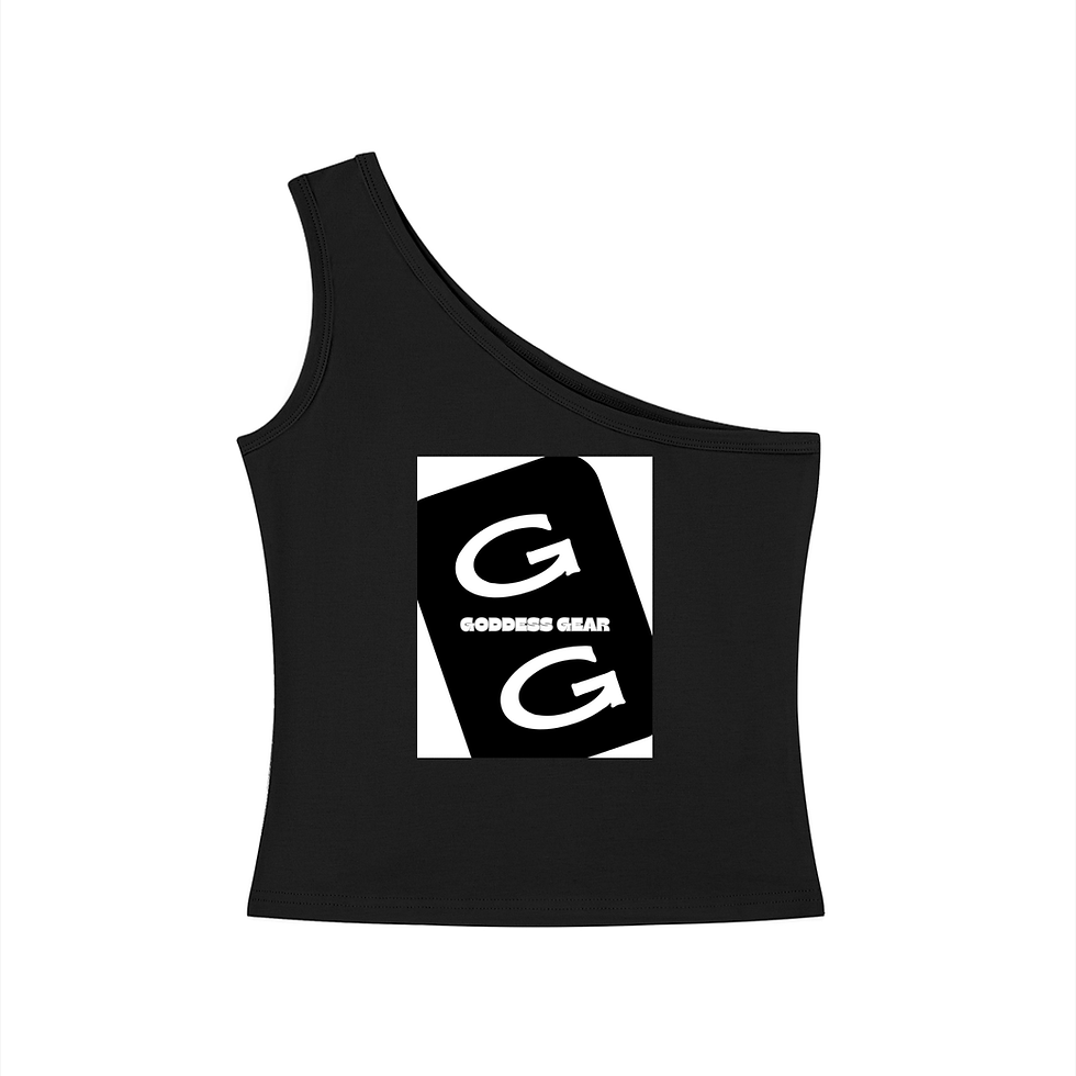 Thumbnail: Signature GG One-Shoulder Crop T-Shirt