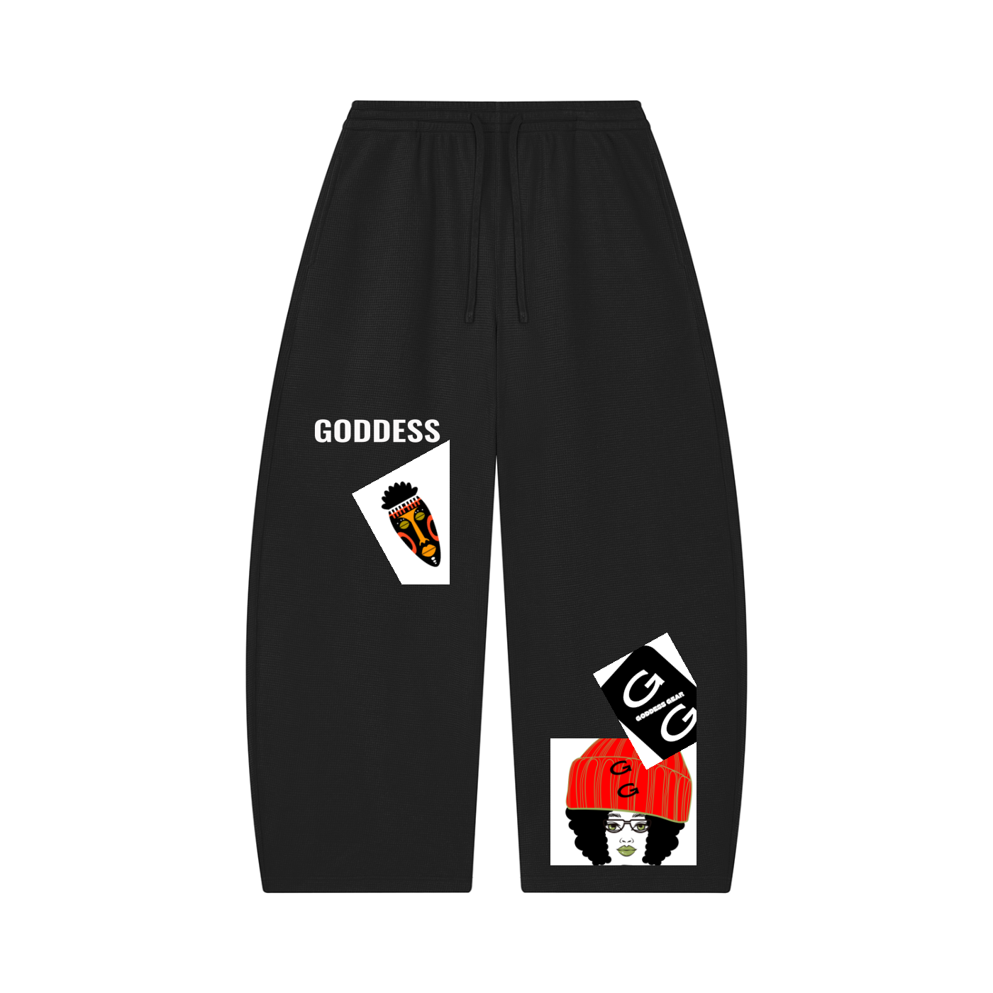 GIRL WITH A BEANIE Barrel Leg Pants