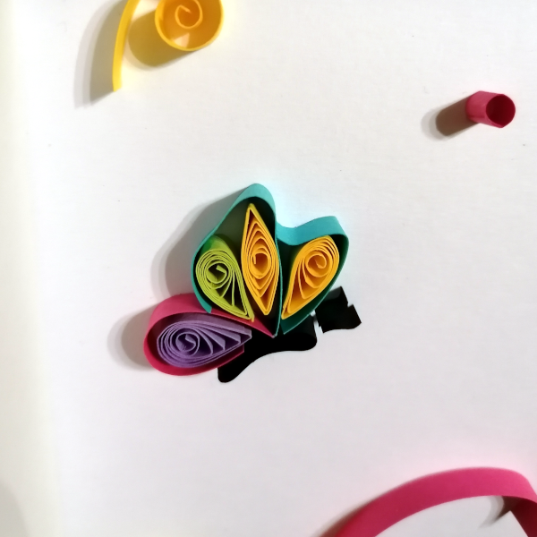 Miniature : Détails de tableau , papillon en quilling