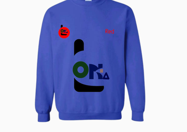 a blue sweat wear custom designs