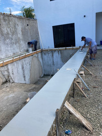 Pool edge is progressing  Marevilla Cozumel