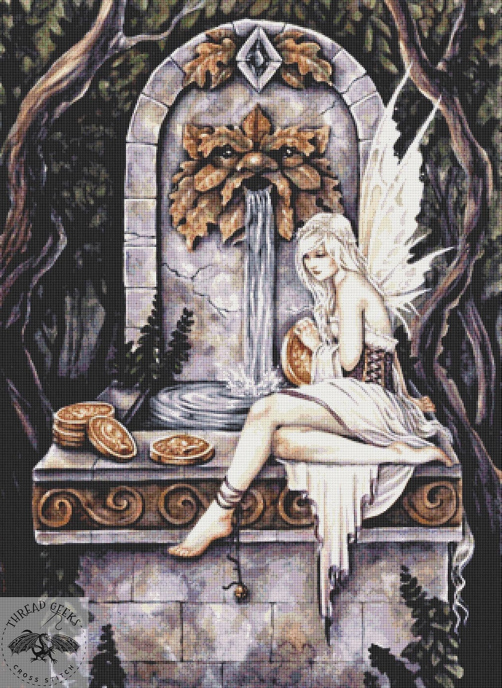 Fairy Wishing Well Counted Cross Stitch Kit - Selina Fenech