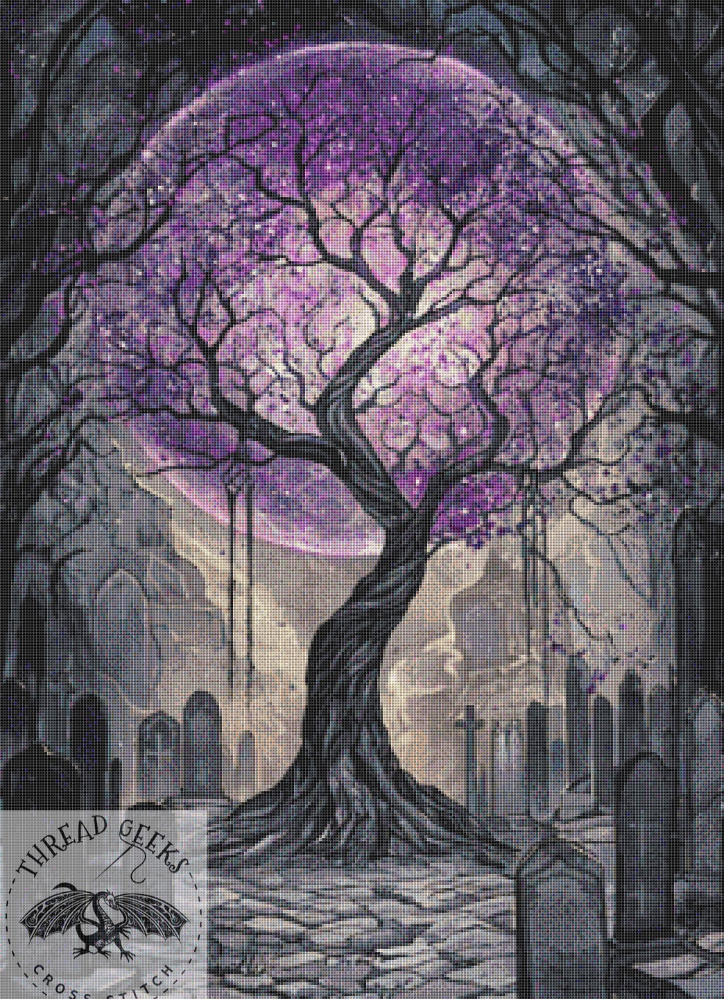 Enchanted Tree Counted Cross Stitch Chart - Unusual Fantasy