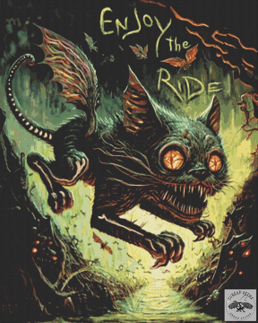 Enjoy The Ride Counted Cross Stitch Kit - Gus Fink