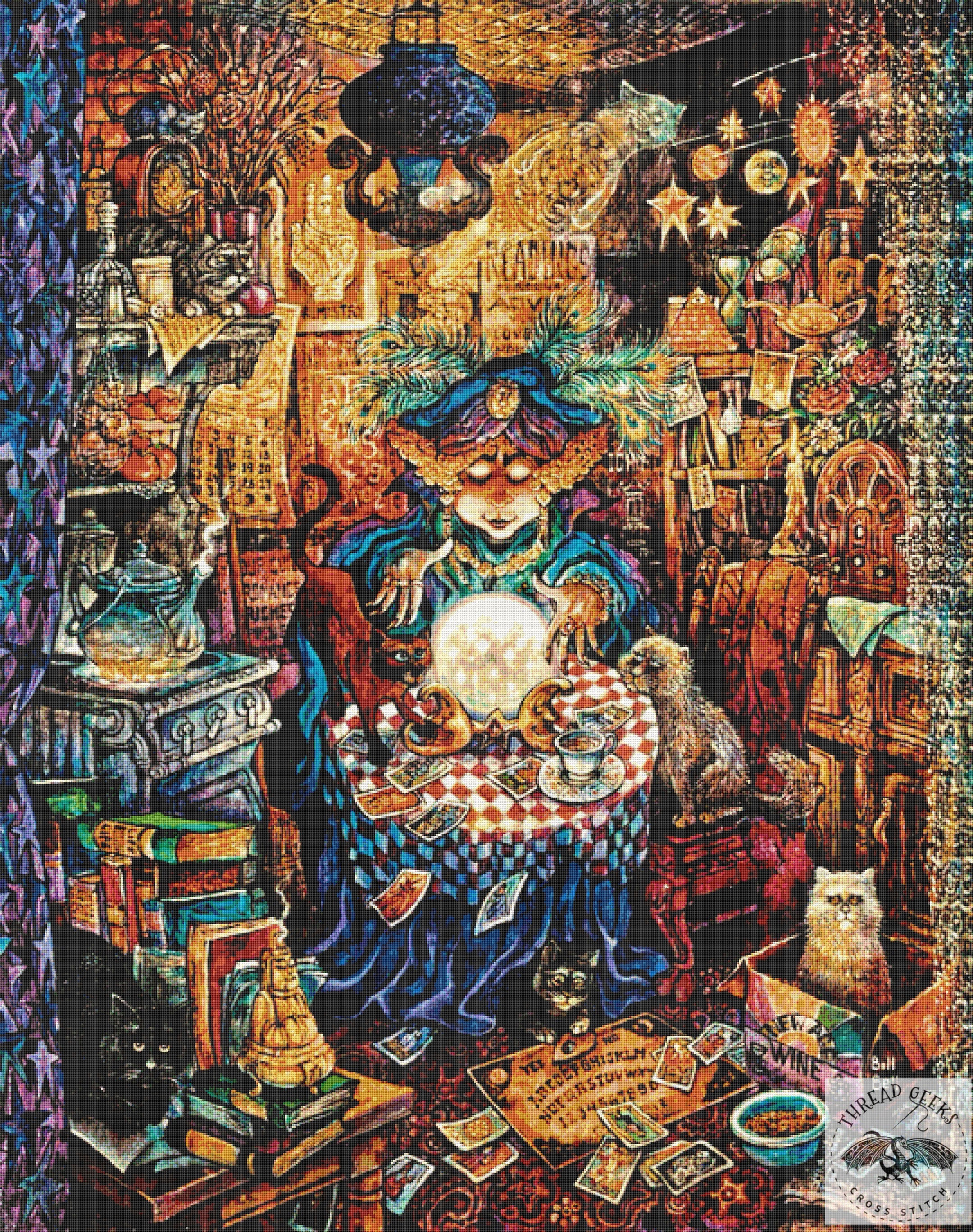 The Psychic Counted Cross Stitch Kit - Mystic - Astrology