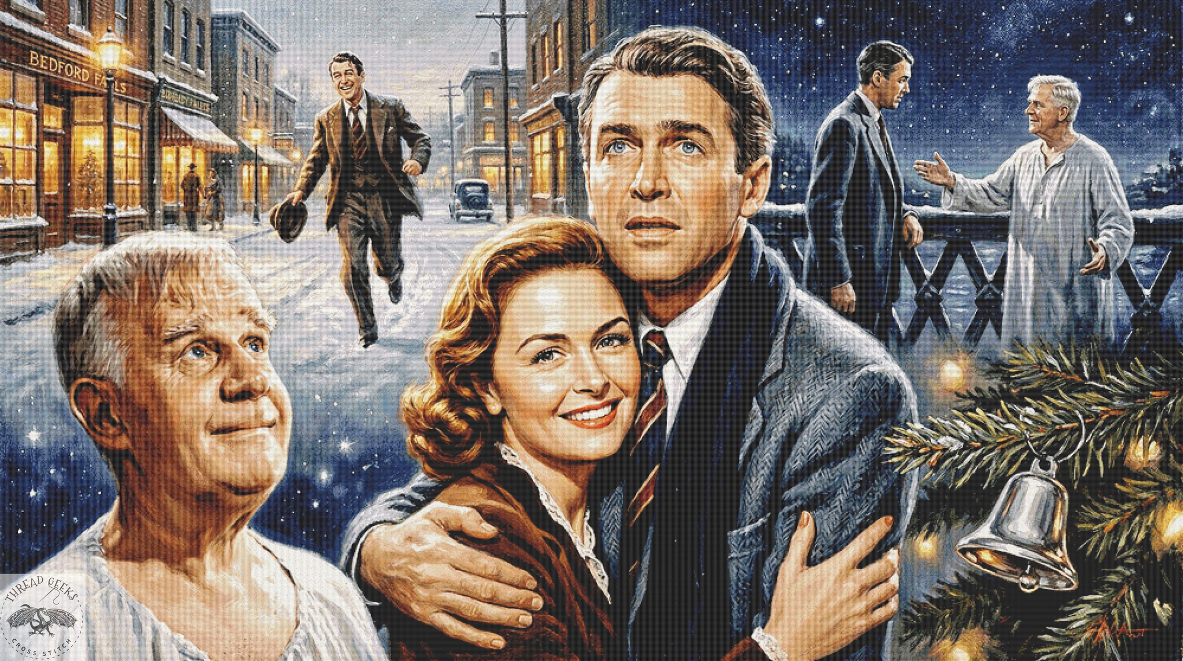 It's a Wonderful Life Counted Cross Stitch Chart - Christmas