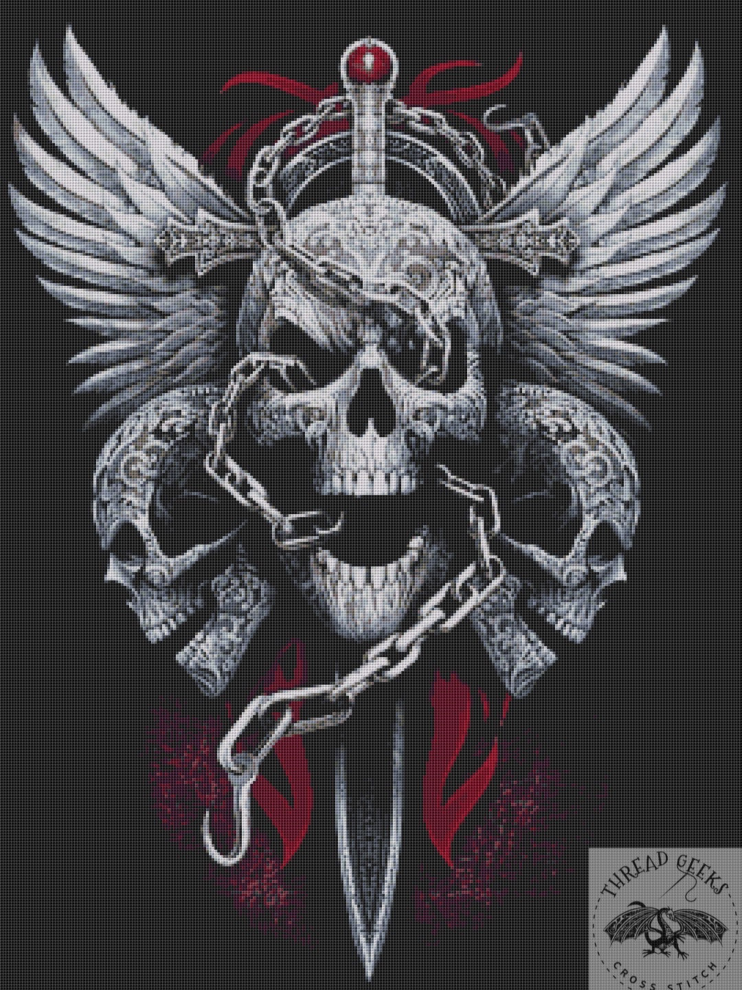 Enchained Soul 2 Counted Cross Stitch Chart - Unusual Gothic