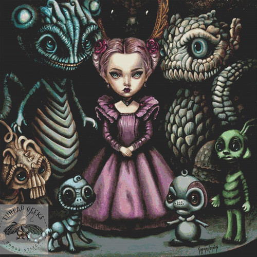 Viola has a Secret Counted Cross Stitch Chart Simona Candini Thread Geeks