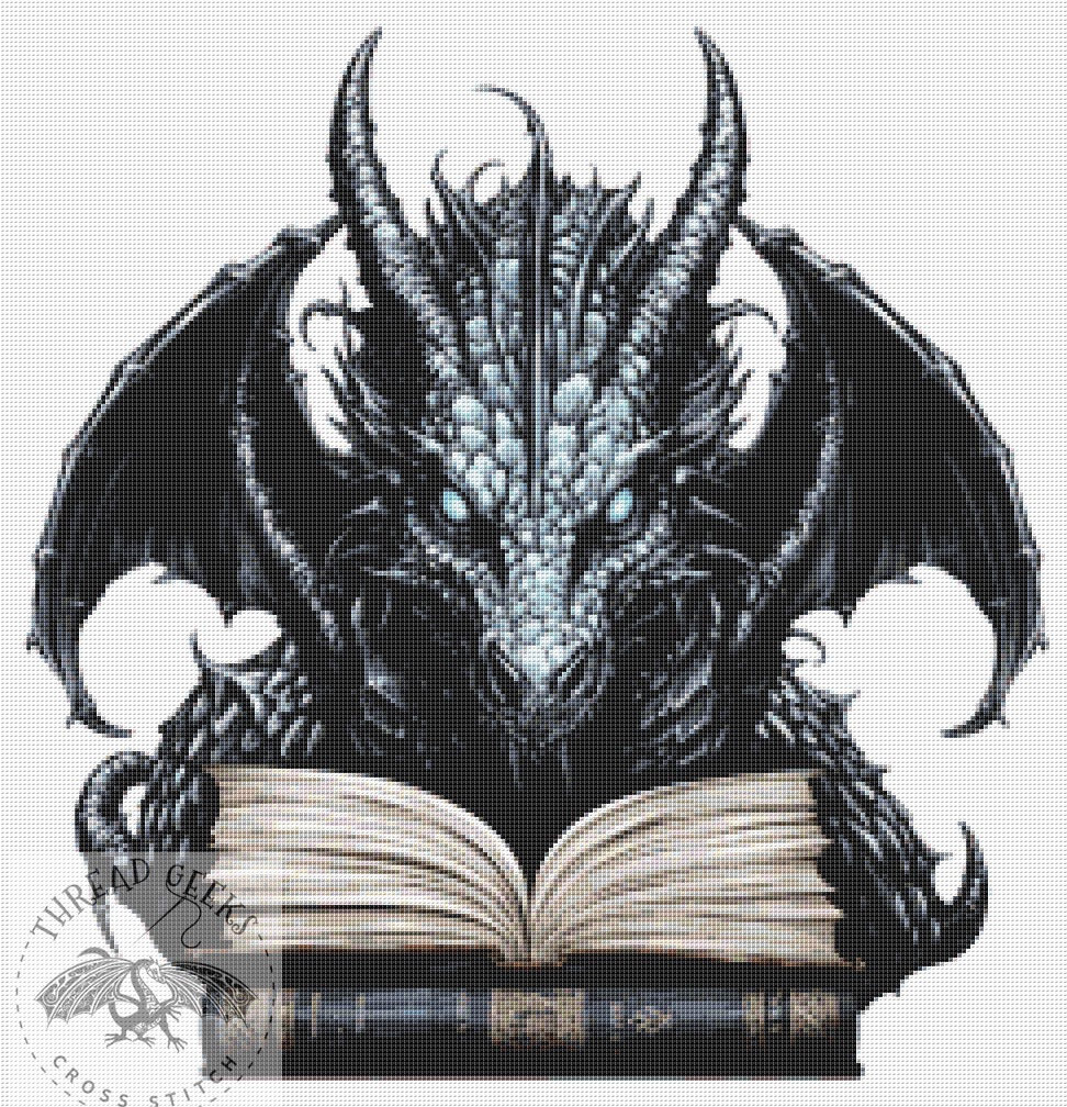 Gothic Book - Dragon 2 Counted Cross Stitch Chart