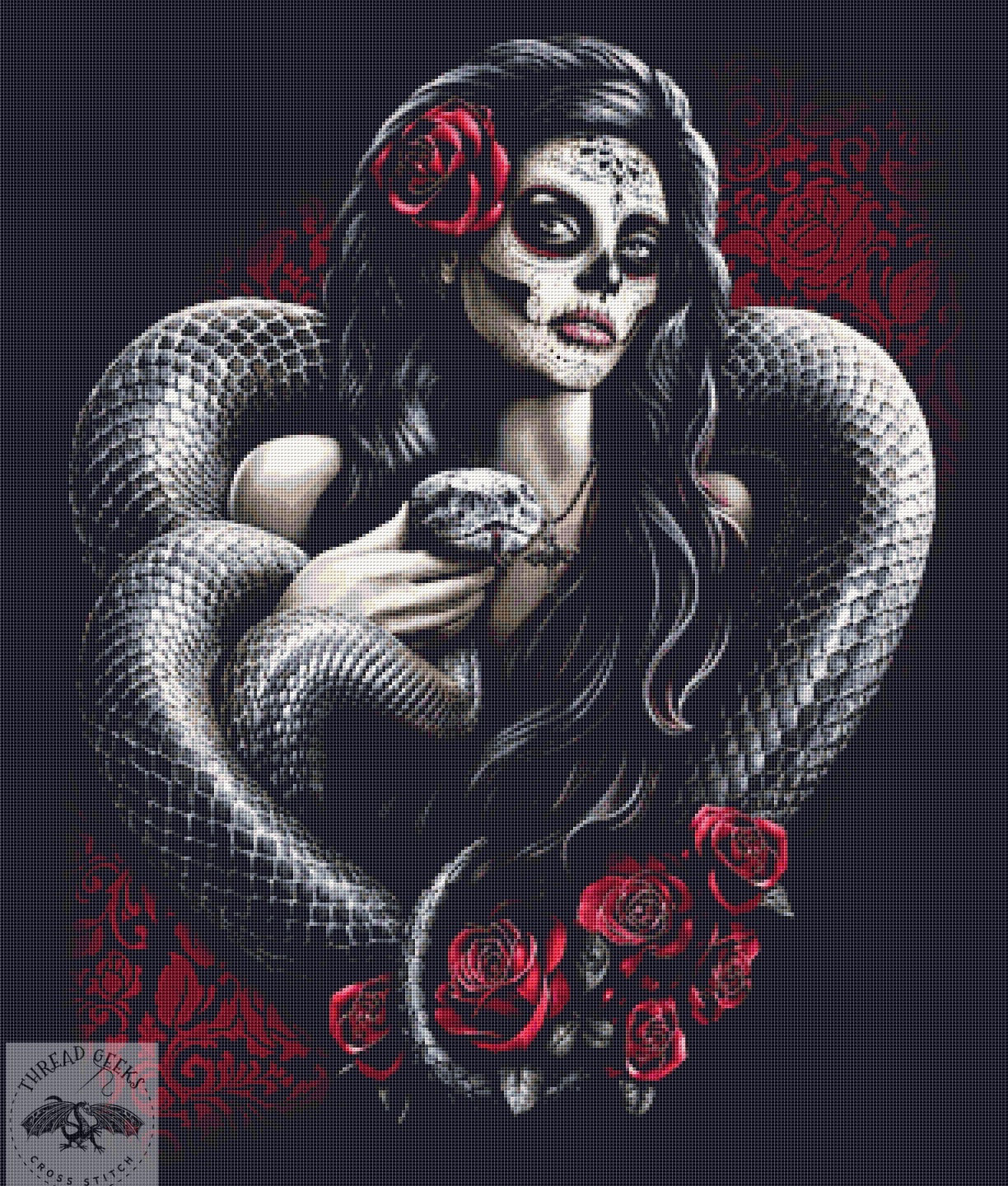 Poison Heart Cross Stitch Chart - Unusual Gothic