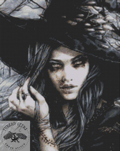 Wicked Counted Cross Stitch Chart - Witch | Thread Geeks