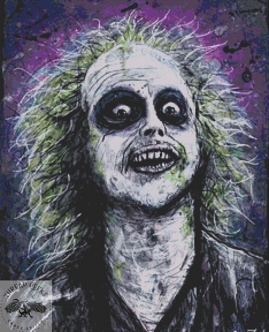 Beetlejuice Counted Cross Stitch Chart