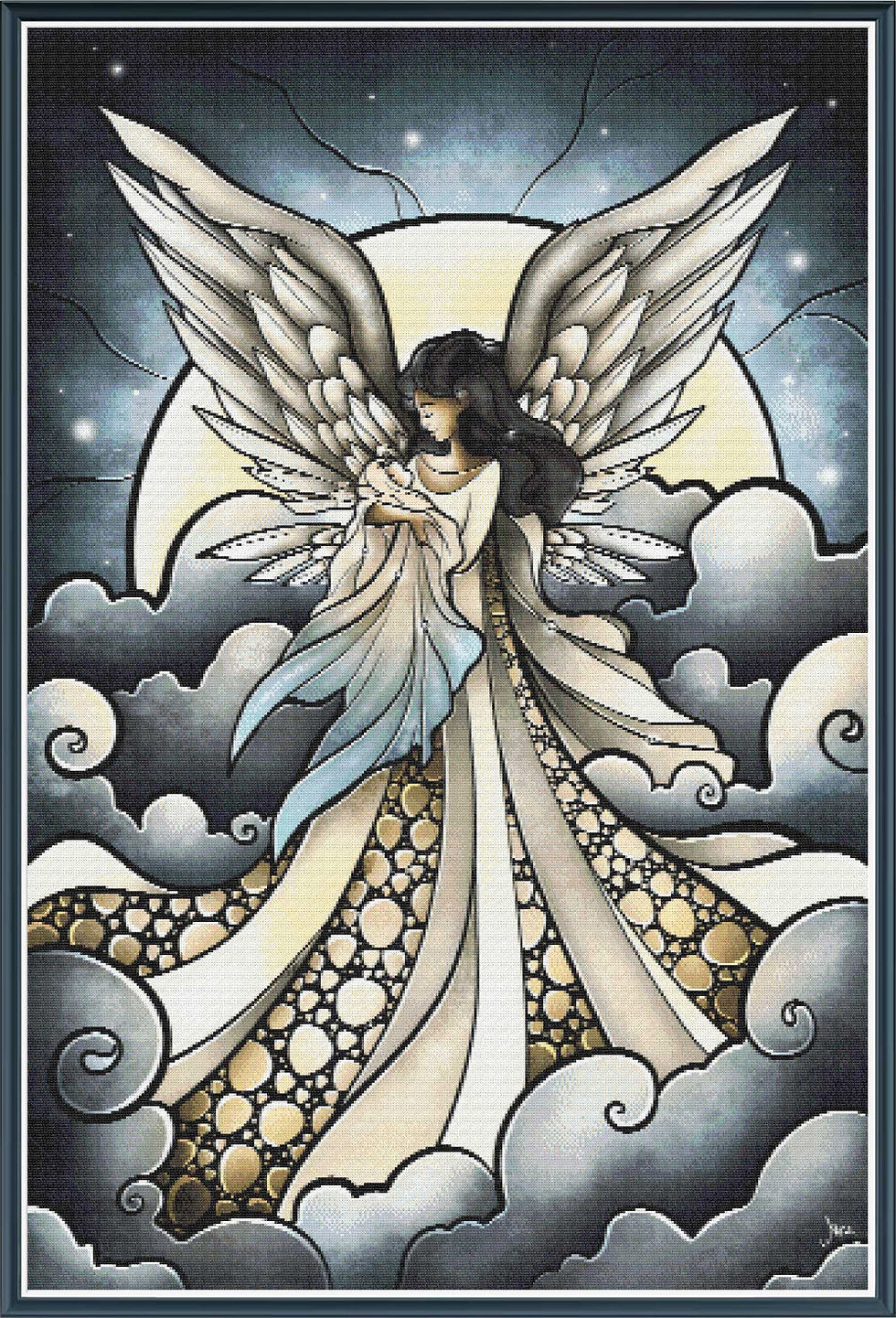 Miniatyrbild: Child of Heaven Counted Cross Stitch Kit - Mandie Manzano