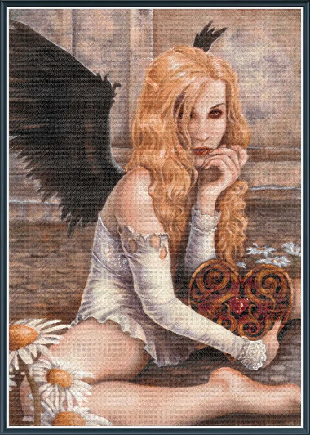 Clockwork Heart Cross Stitch Kit - Selina Fenech