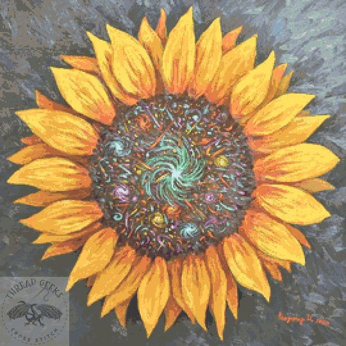 Cosmosflower Counted Cross Stitch Kit Thread Geeks