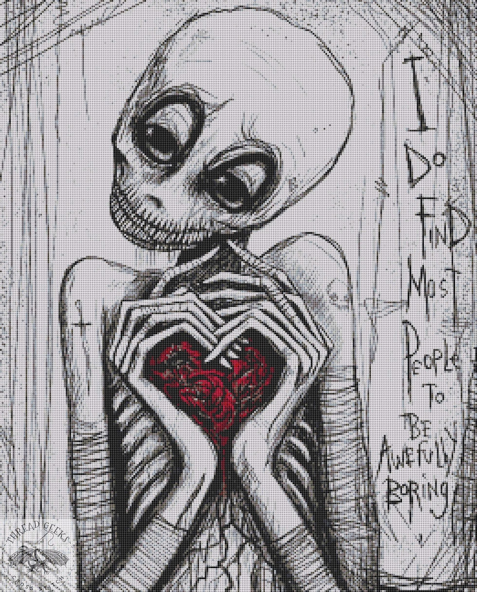 Boring Counted Cross Stitch Chart