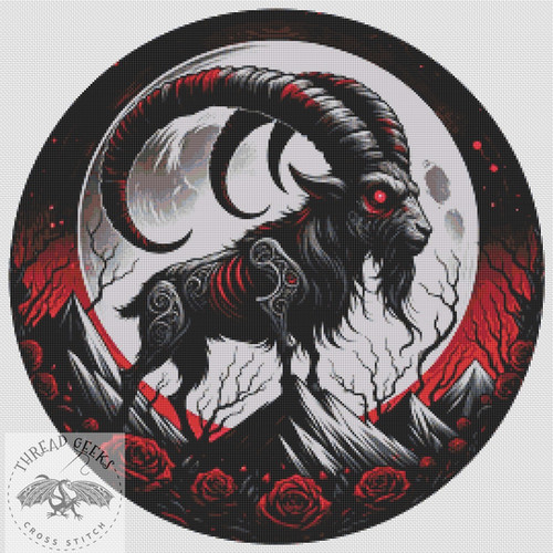 Capricorn Counted Cross Stitch Kit Horoscope Thread Geeks