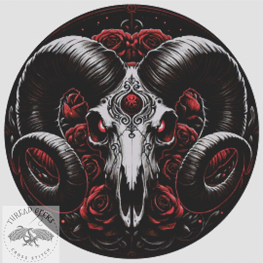 Aries Counted Cross Stitch Chart - Horoscope