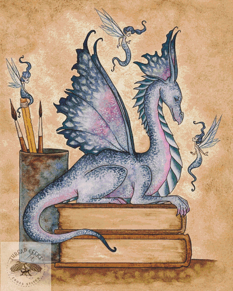 Magick in the Studio Counted Cross Stitch Chart - Amy Brown