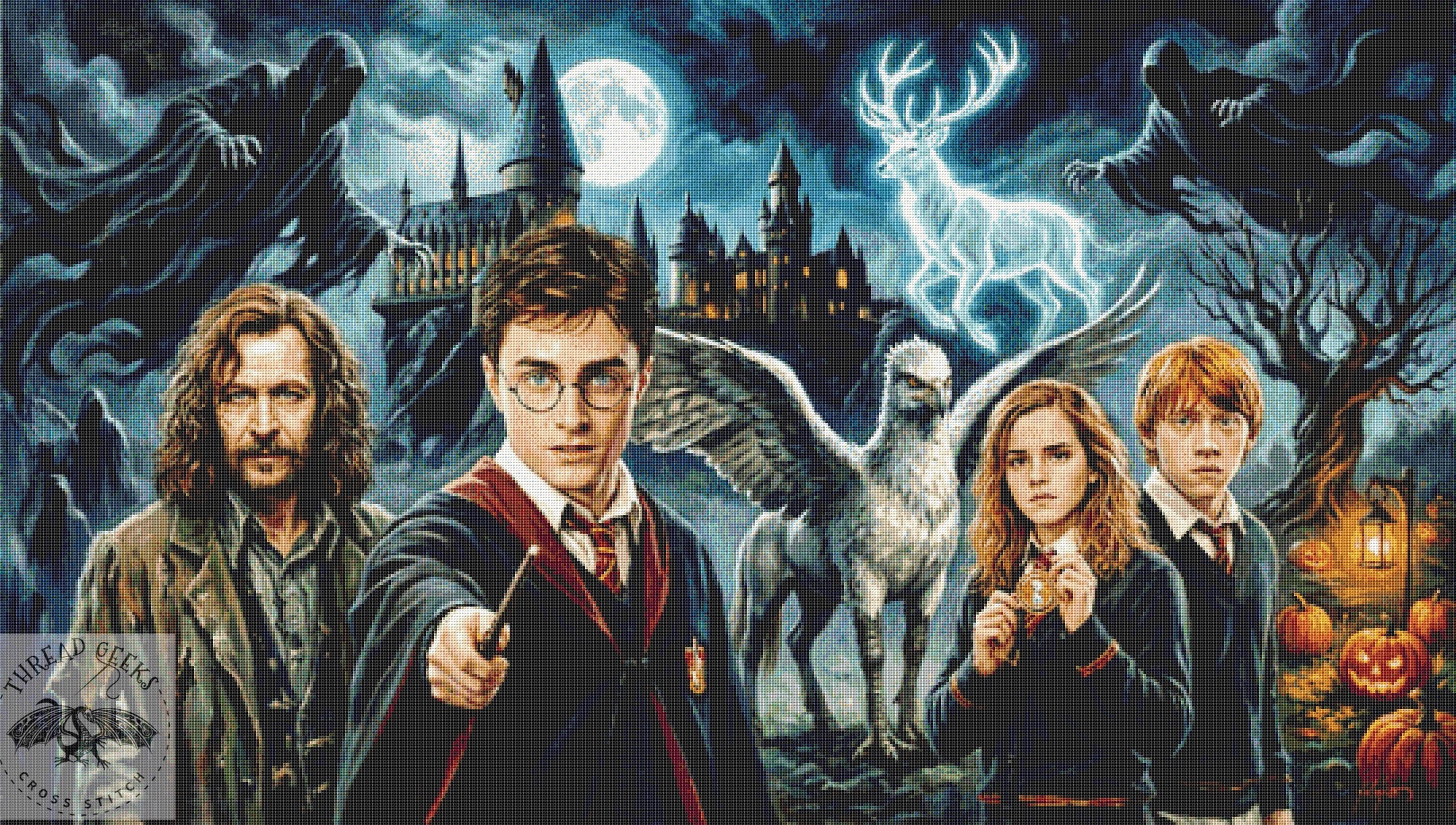 Prisoner of Azkaban Counted Cross Stitch Chart - Harry Potter