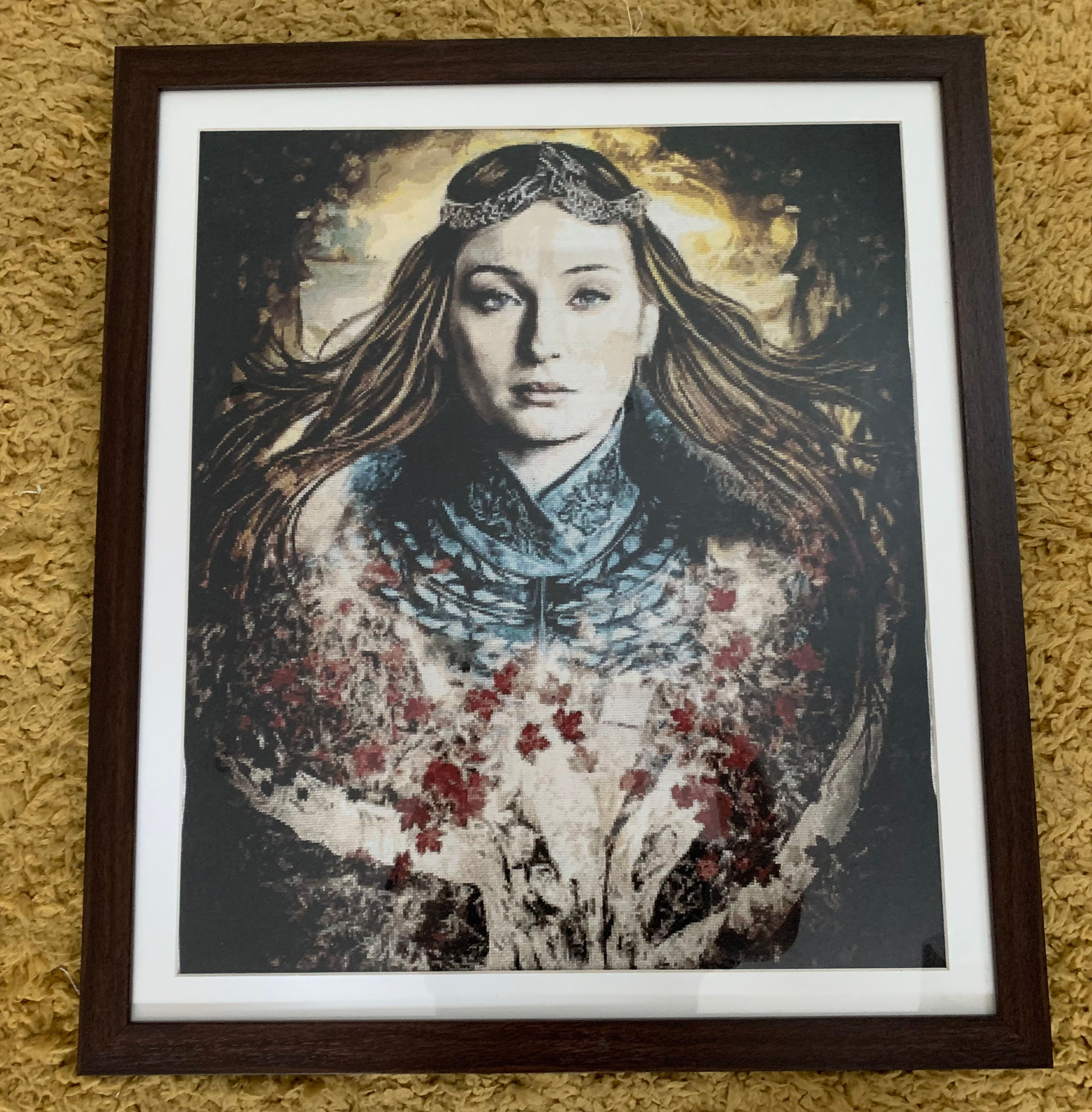 Game of Thrones Completed Cross Stitch - Unique Gift - Fantasy