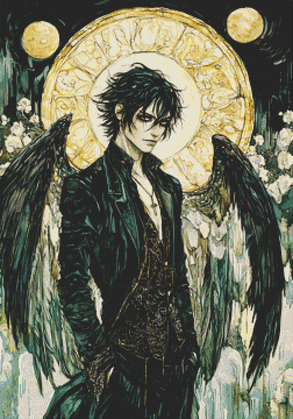 Shadow Hunter Fae Counted Cross Stitch Chart - Unusual Fantasy