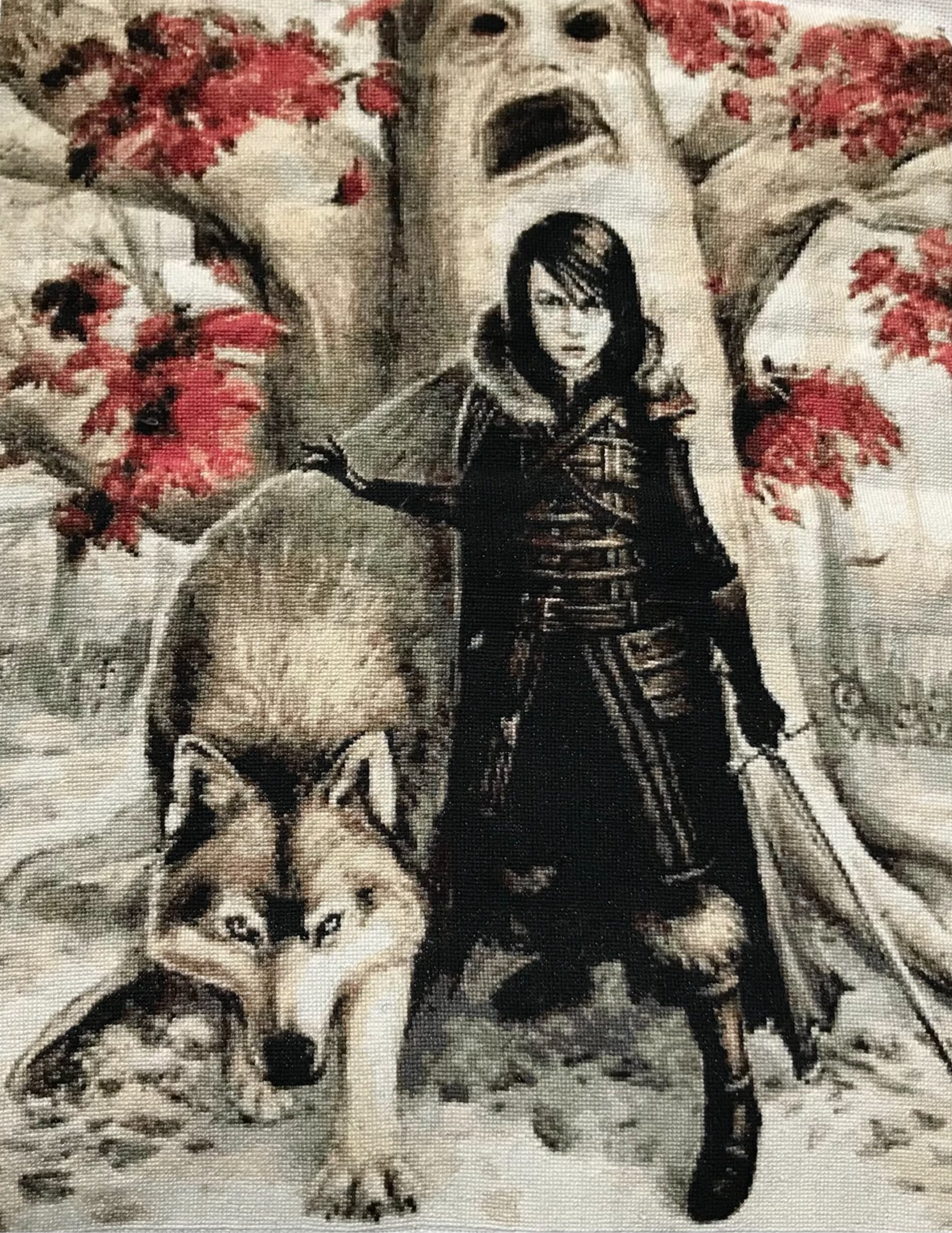 Game of Thrones Completed Cross Stitch - Unusual Unique Gift - Fantasy