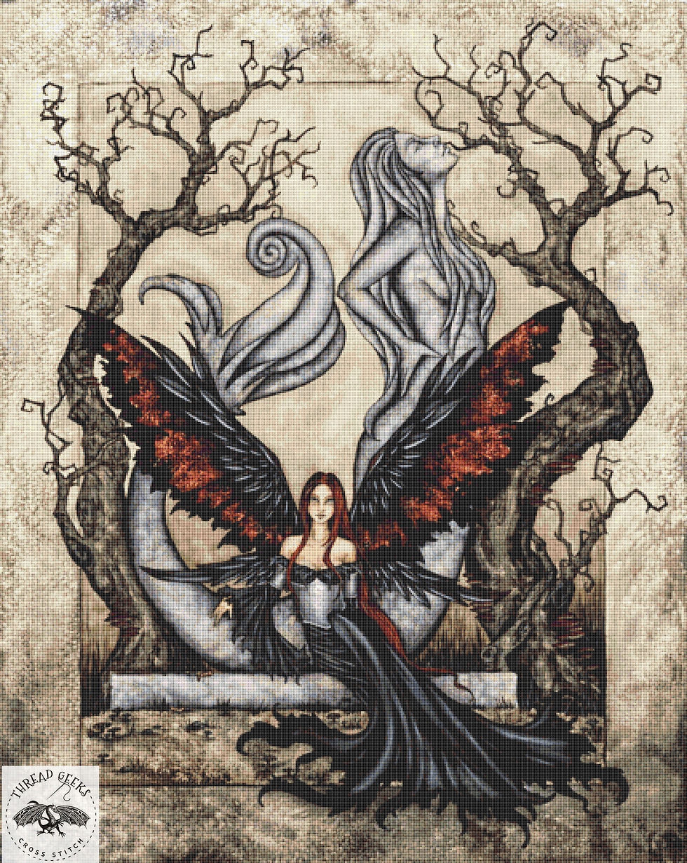 Come Stay Awhile Counted Cross Stitch Chart - Amy Brown