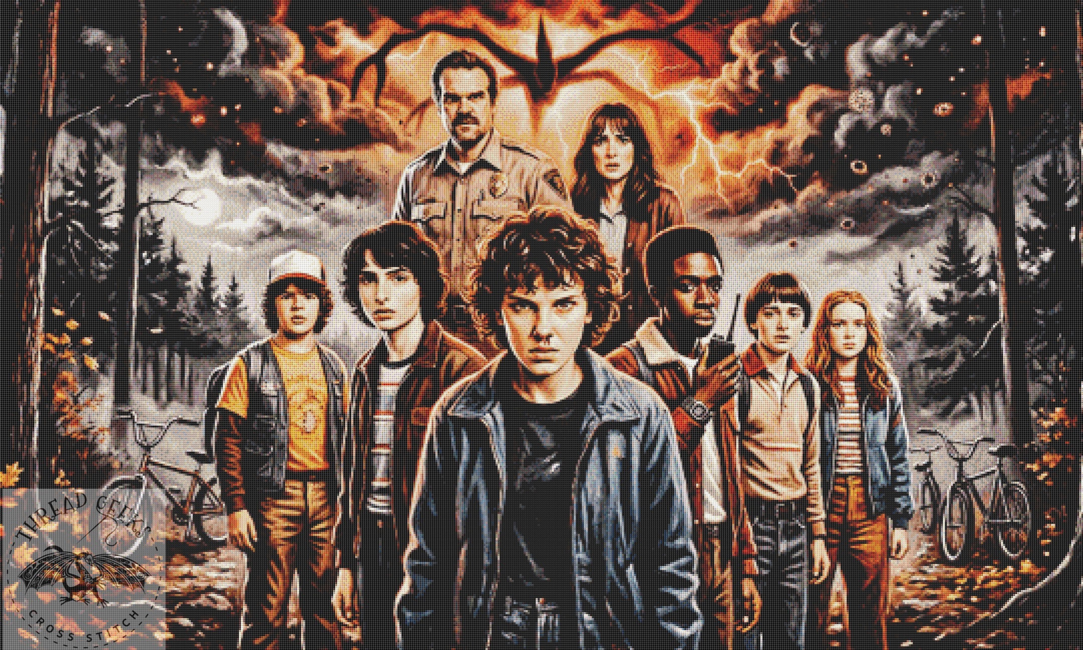Stranger Things Counted Cross Stitch Chart - Fantasy