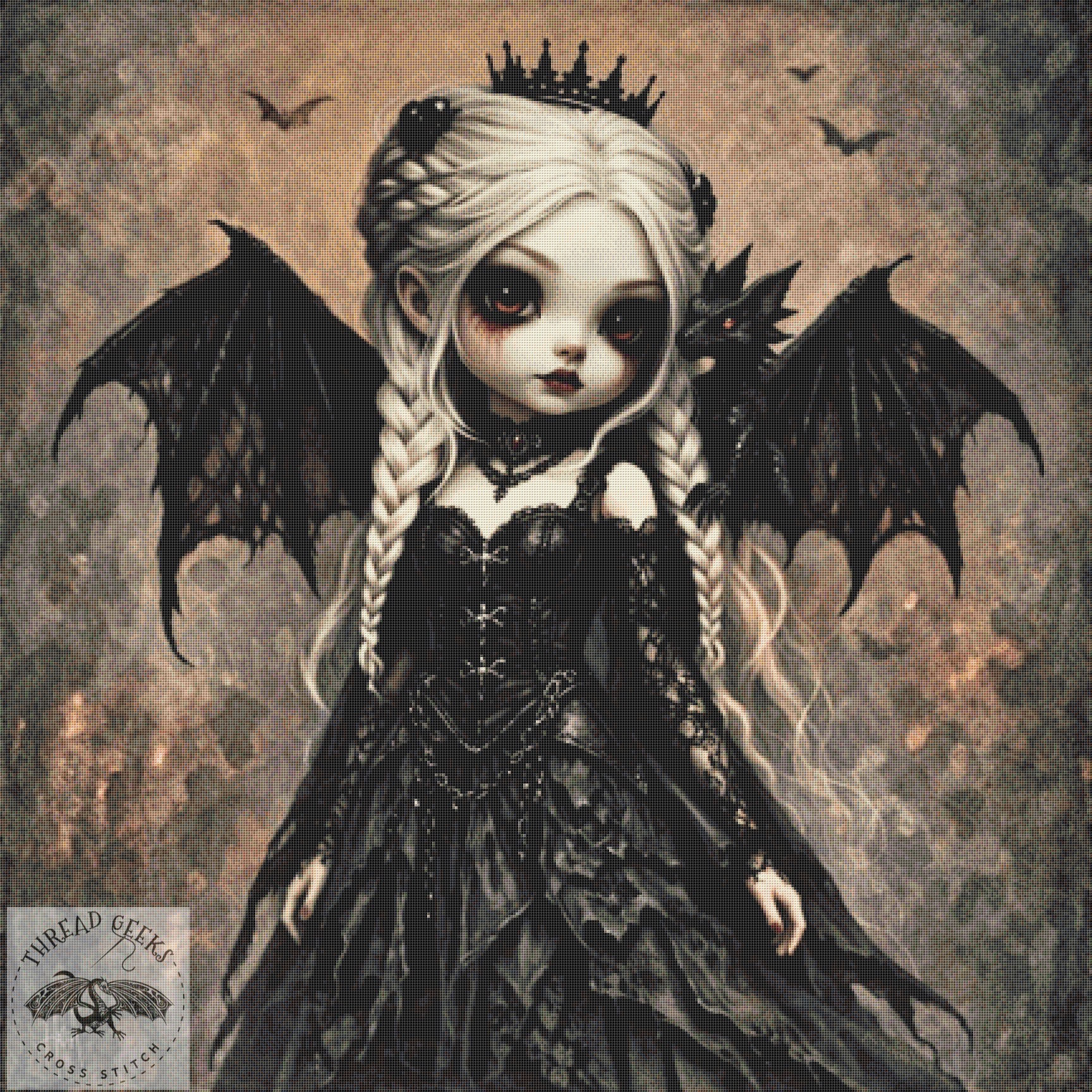 Dany Counted Cross Stitch Chart - Game of Thrones - Dragon