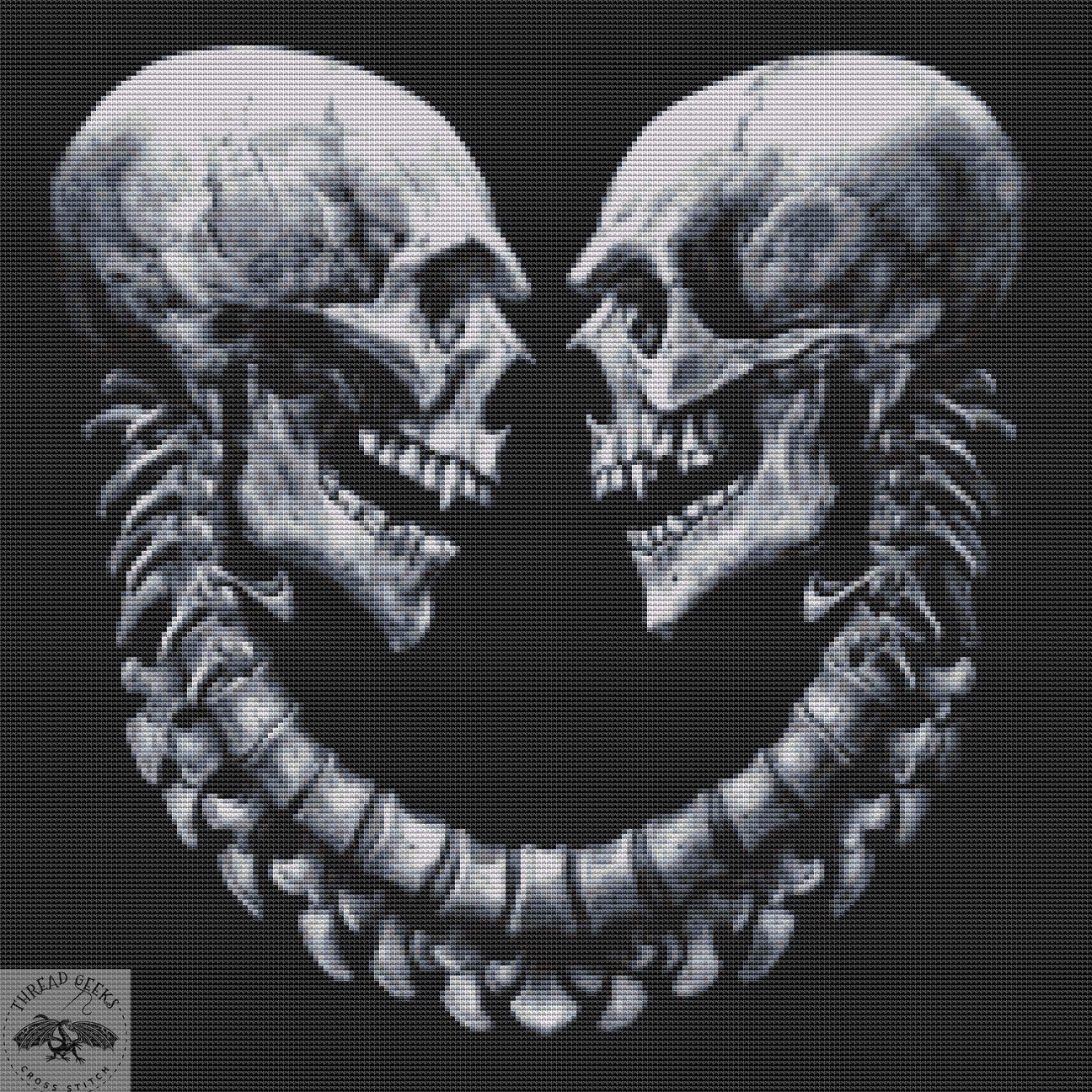 Cryptophasia Cross Stitch Chart - Alchemy England - Twin - Horror