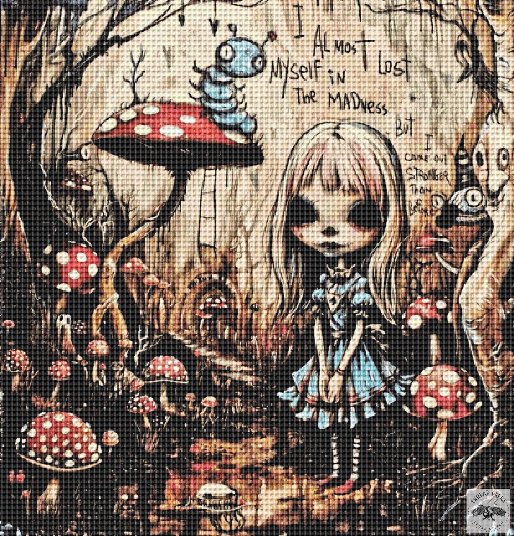 Lost Myself Counted Cross Stitch Chart - Gus Fink - Fantasy Wonderland