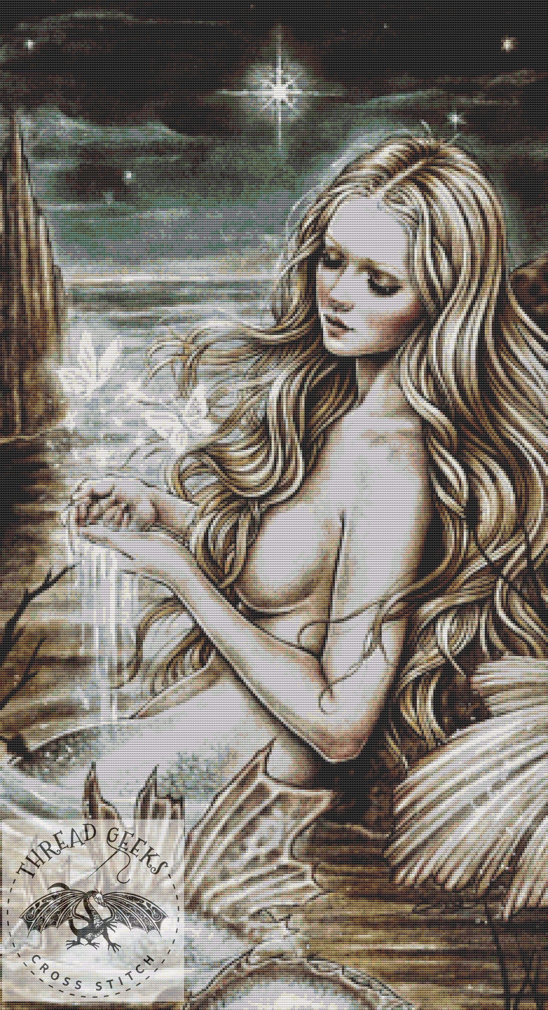 The Star Cross Stitch Chart - Mermaid - Enys Guerrero