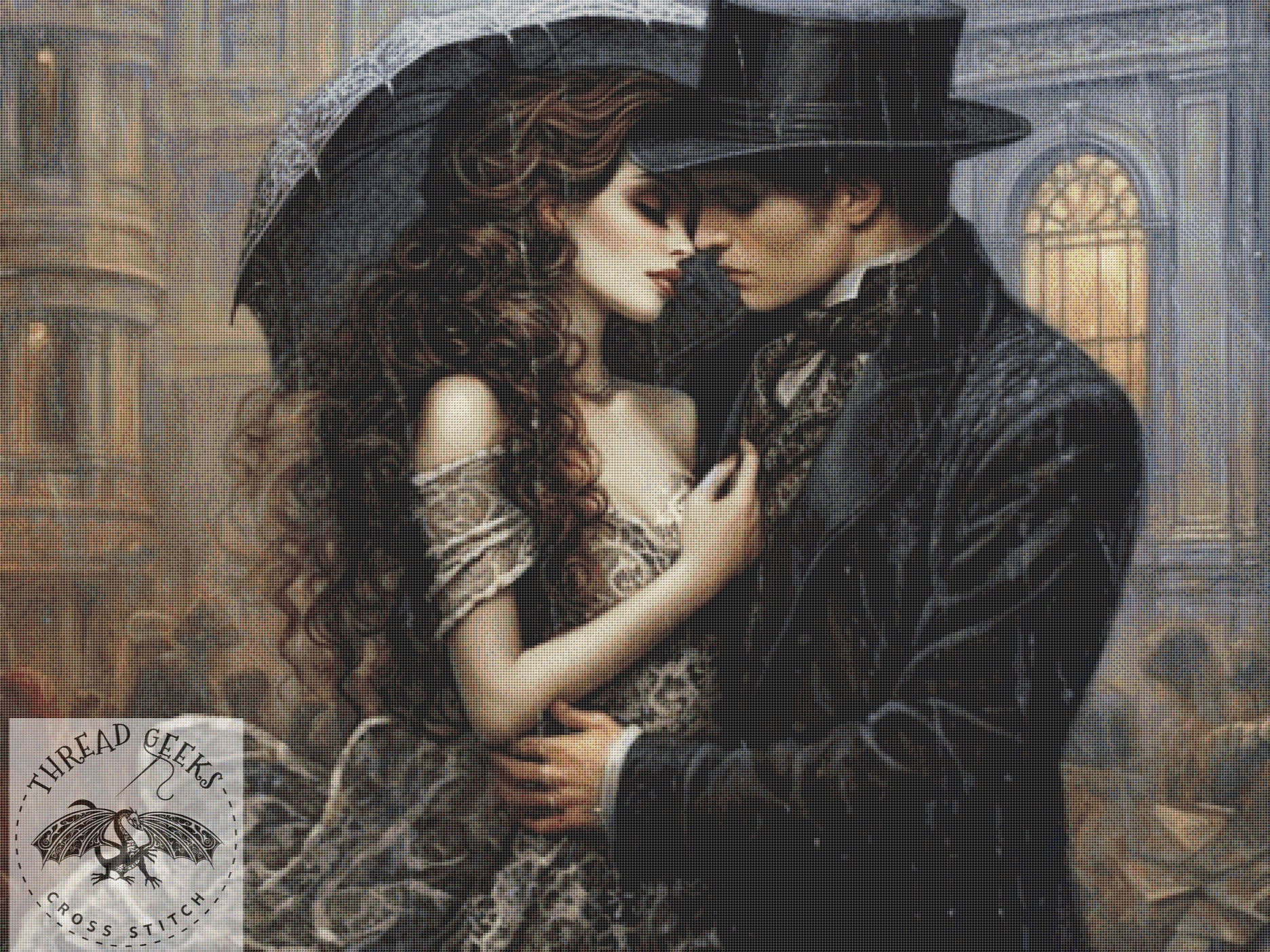 The Farewell Counted Cross Stitch Chart - Victorian Romance