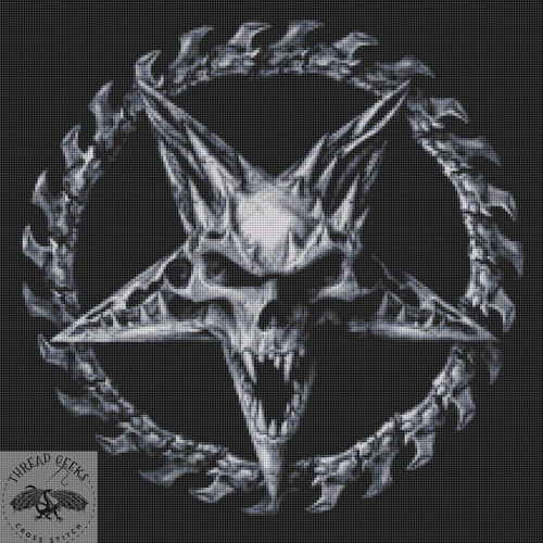 Demonogram Counted Cross Stitch Chart Alchemy England Thread Geeks