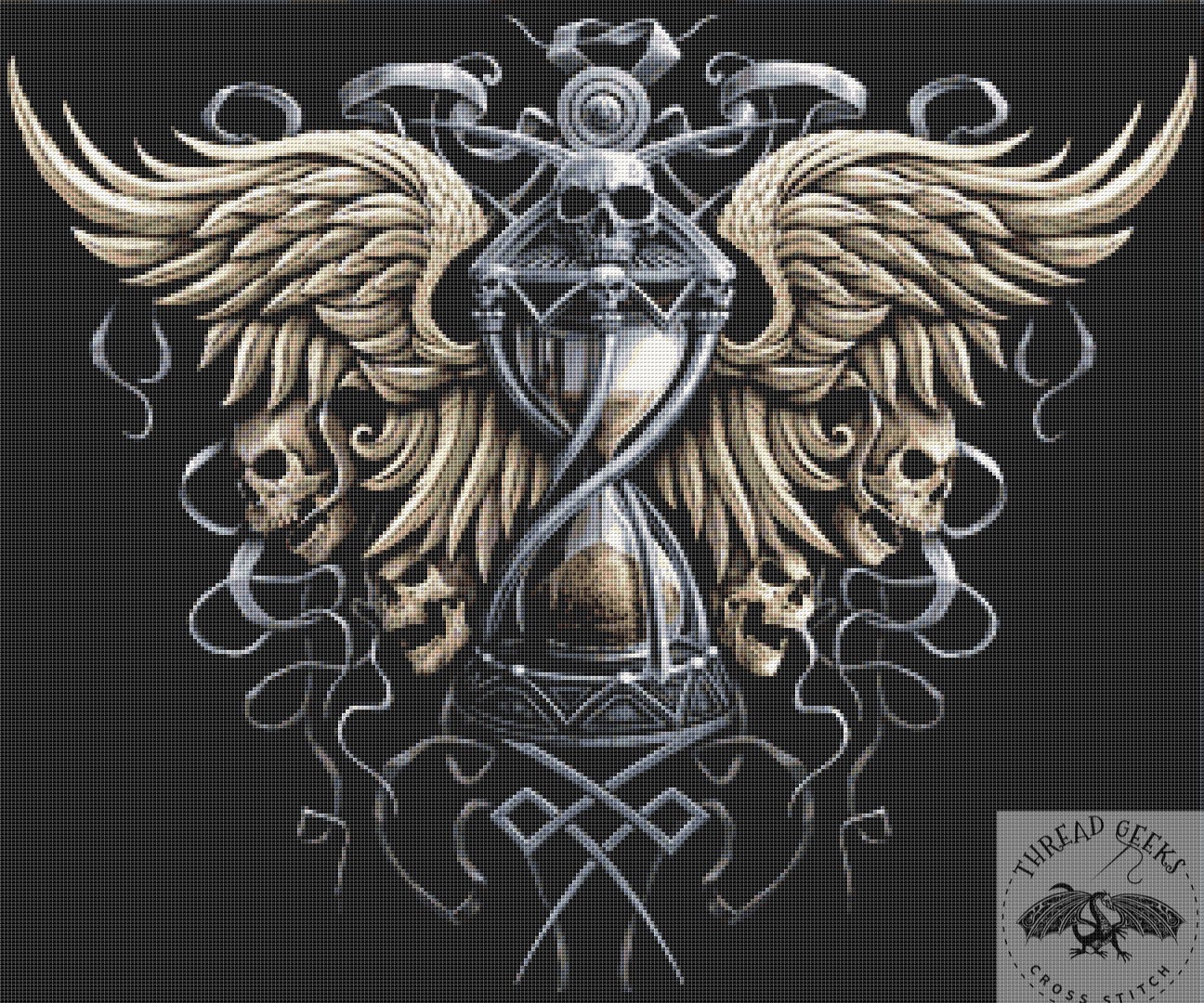 Darkness Counted Cross Stitch Chart - Unusual Gothic