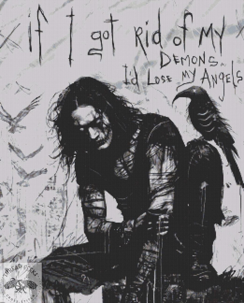 The Crow - Demons Counted Cross Stitch Kit - Gus Fink
