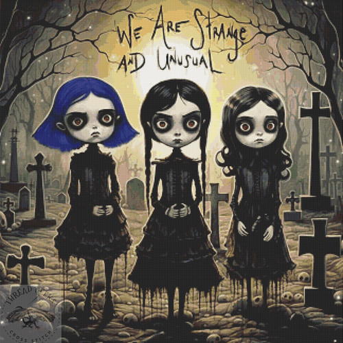 Strange and Unusual Counted Cross Stitch Kit Thread Geeks