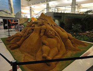 Escultura em areia