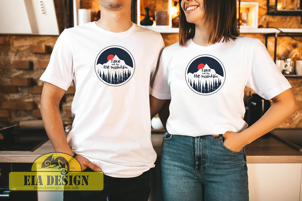 Thumbnail: CARAVAN MOTORHOME CAMPING Unisex Classic Crew Neck T-Shirt WHITE No.1-2