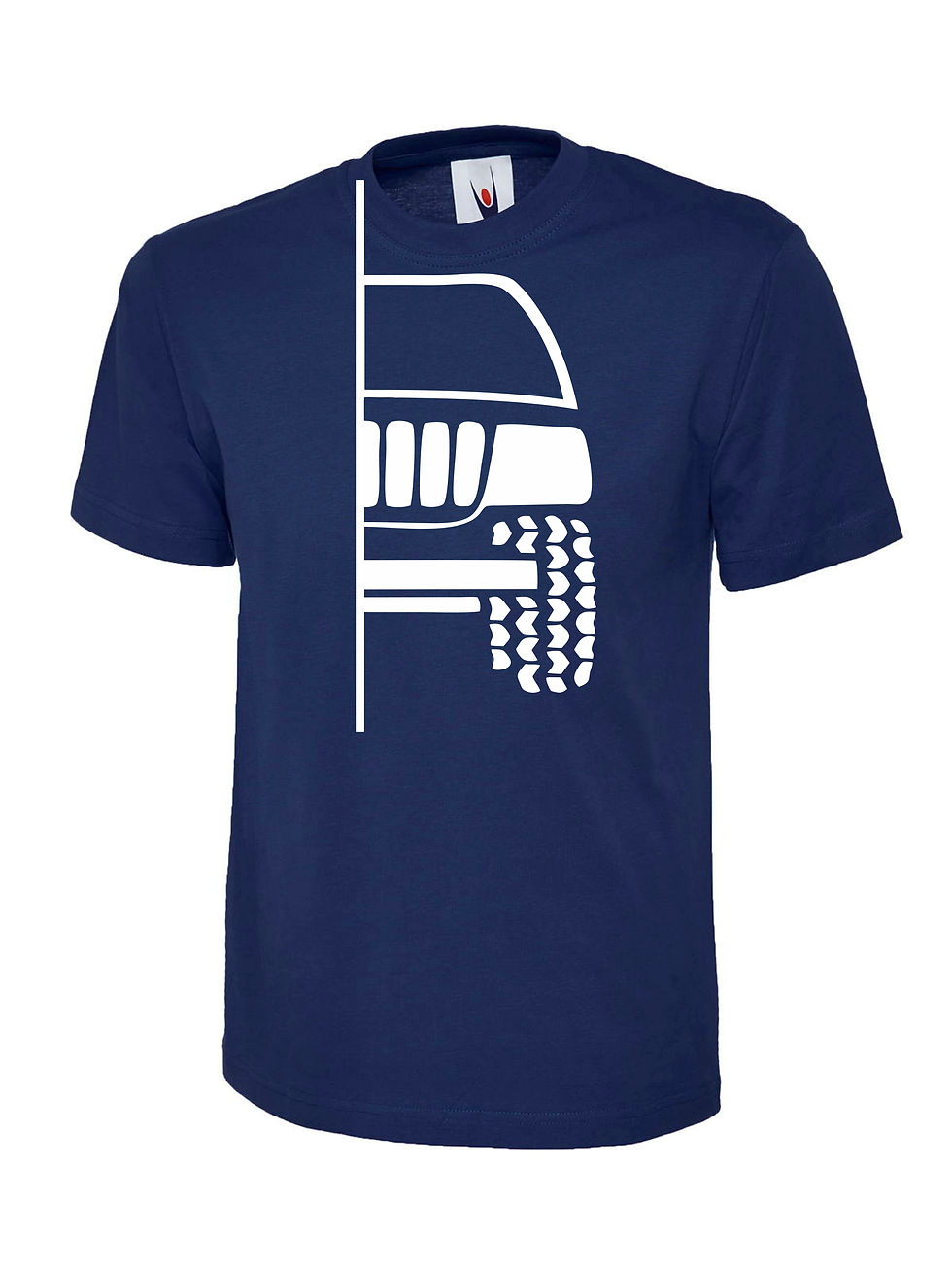 Thumbnail: t-shirt off-road  WG/WJ  v1 - white print