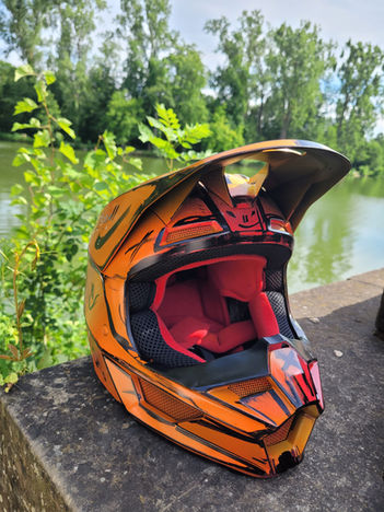 Kindermotocrosshelm Handmade Design BBwelt Helmwerk