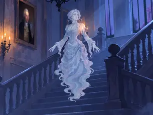Whispering Mary – The Ghostly Archivist of Beyond the Veil's Supernatural Vaults