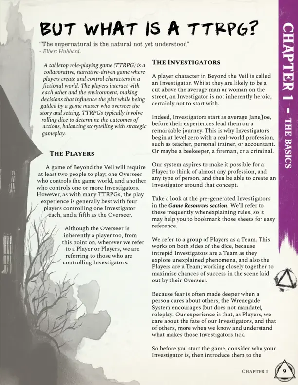 Thumbnail: Beyond the Veil Prologue chapter 1 page