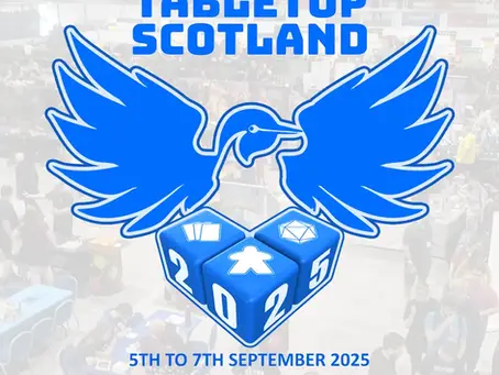 The Wrenegade logo mixed with the tabletop Scotland 2025 logo.