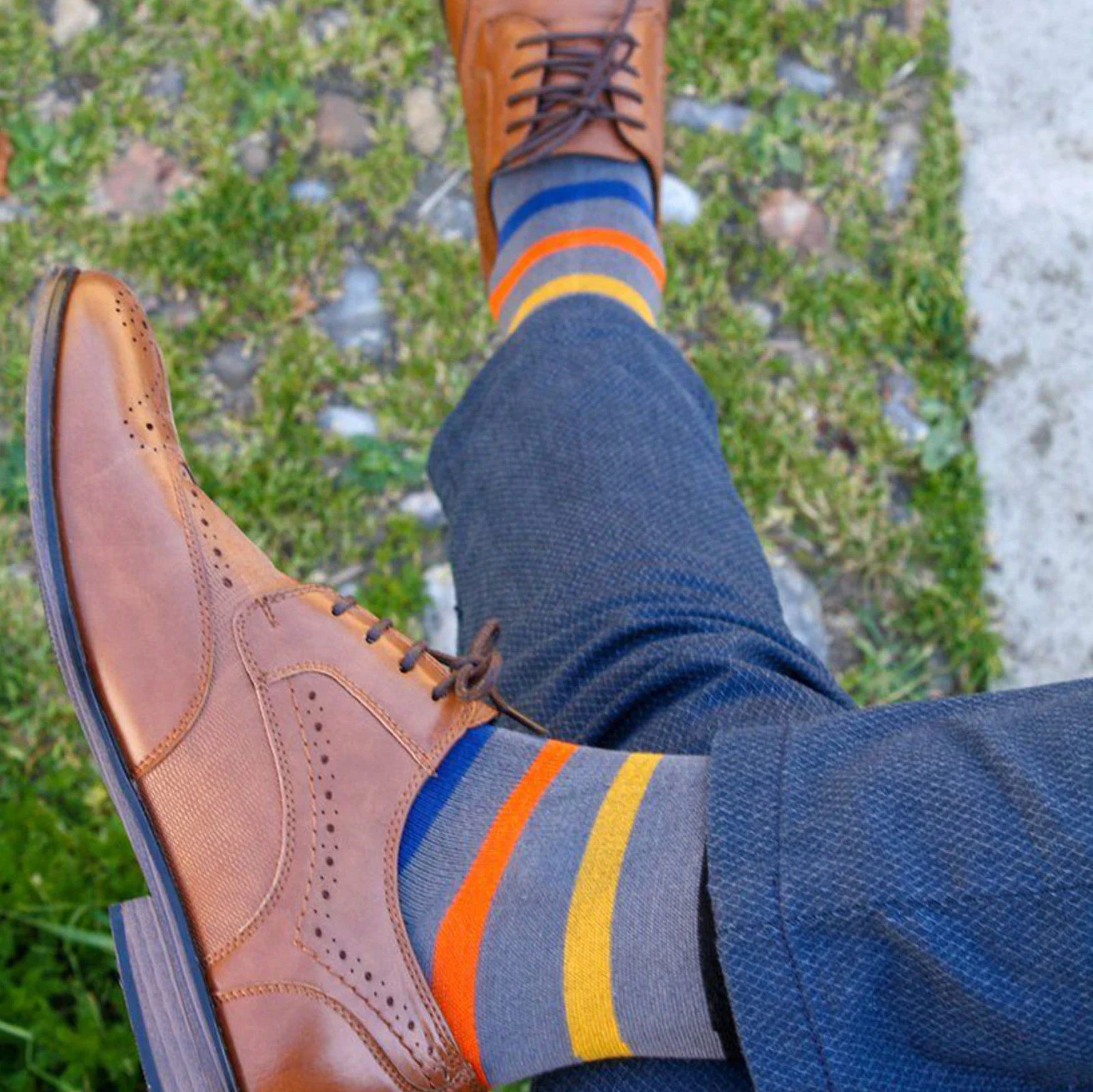 Calcetines hombre rayas
